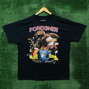 Foreigner Since 1977 4 Ever Rock Band Oversized T-Shirt Size 1X